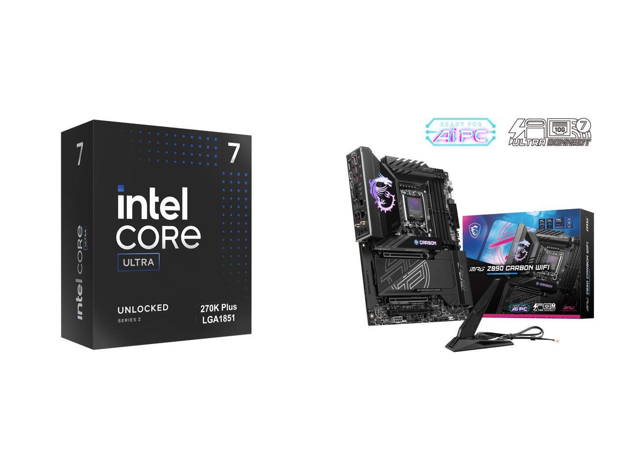 Z890 Wi-Fi 7 Motherboard - Kombo CPU dan Motherboard - Paket