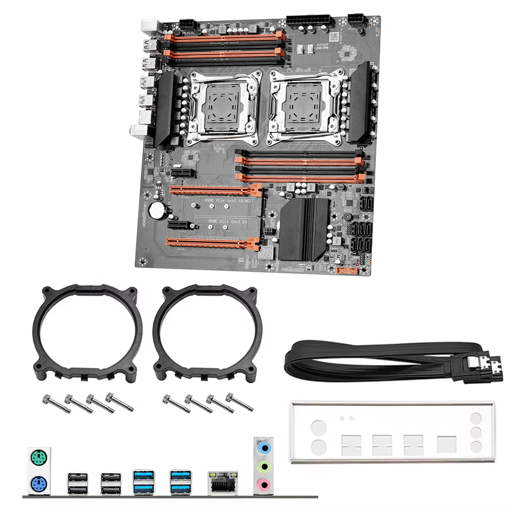 Kit Motherboard X99 Dual CPU I - Dual Lga2011-3 Server Motherboard Combo ulasan dan harga