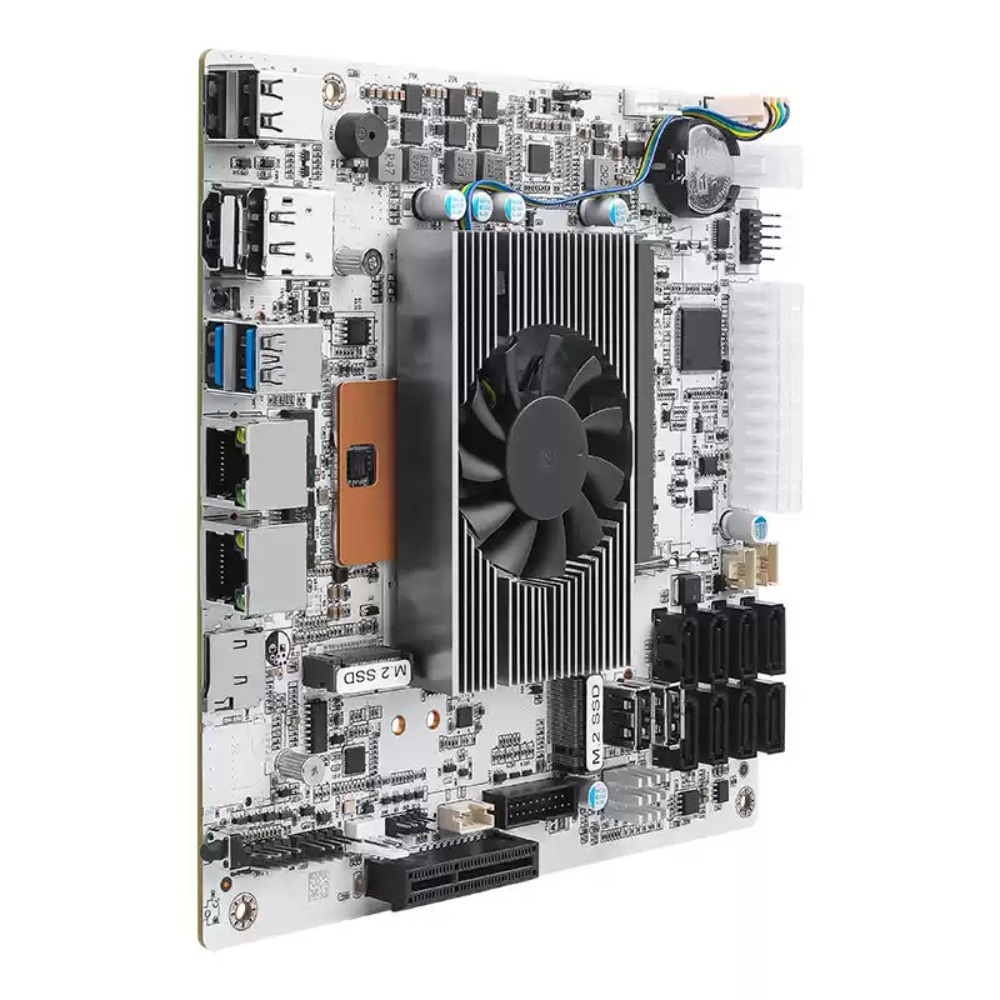 Motherboard Mini‑ITX Putih M11 - Mini Itx Dual 2.5G Nas Motherboard ulasan dan harga